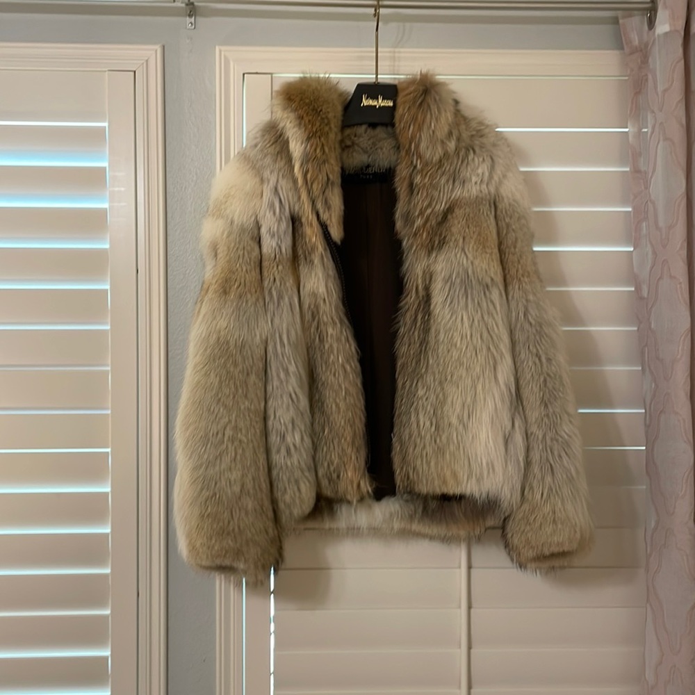 Szor-Diener Furs Custom made waisted length fur coat.